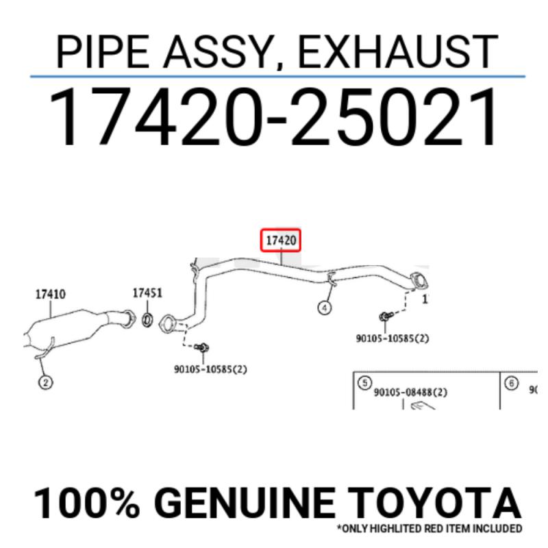 Exhaust Assembly Main-Middle - 1742025021
